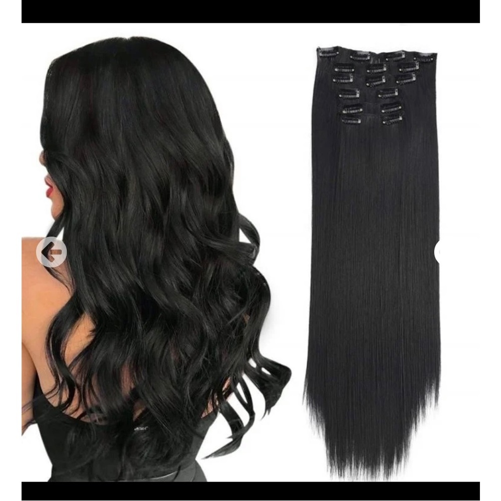20" STRAIGHT CLIP IN HAIR EXTENSION